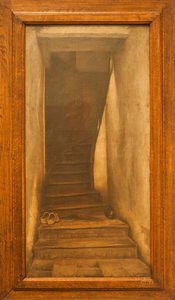 English The Staircase Magyar A Lépcső Nederlands De Trap Deutsch Die Treppe Français L'escalier — Eugène Laermans