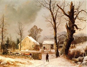 Winter Scene In New England — George Henry Durrie