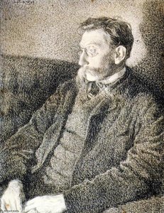 Emile Verhaeren In September 1892 At Hemiksem — Theo Van Rysselberghe