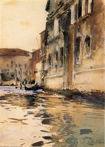 Venetian Canal, Palazzo Corner — John Singer Sargent, Venetian Impressionism