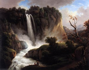 Italian Landscape With A Waterfall — Michael Wutky