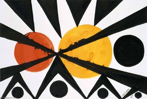 Across The Orange Moons — Alexander Milne Calder