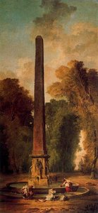 Landscape With Obelisque — Hubert Robert