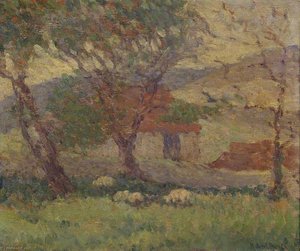 In The Downs Near Lewes — Robert Polhill Bevan, Impressionism