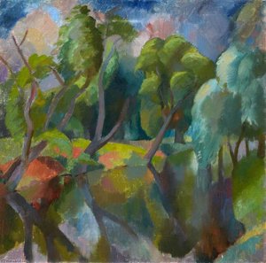 The Tyne At Haddington — Sir William George Gillies, Cubist & Fauvist