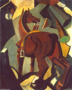 Saddled Horse — Mario Sironi