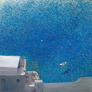Boat And Its Shadow — Konstantinos Rhomaides, Aristotelis Rhomaides, Impressionism