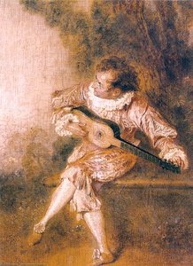The Serenader — Jean-antoine Watteau, Rococo Style