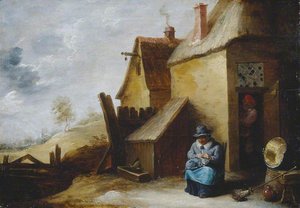 Cottage In A Landscape — David Teniers The Younger