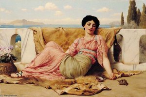 Quiet Pet — R.b.a John William Godward