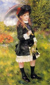 Frau Mit Einem Schirm (auch Bekannt Als Aline Nunes) — Pierre-auguste Renoir
