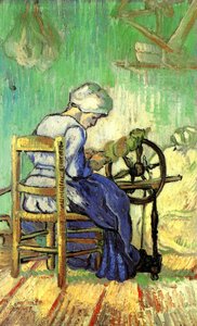 The Spinner (after Millet) — Vincent Willem Van Gogh, Post-impressionism
