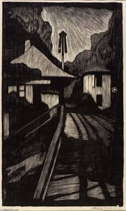Railroad Sleeping — Howard Cook