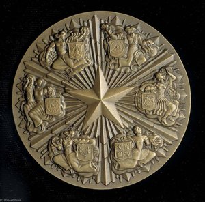 Texas Medallion Medal — Joseph Emile Renier