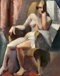 Seated Female Nude — Mainie Jellett