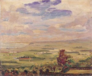 View Over Lympne Marshes, Kent — Winston Spencer Churchill