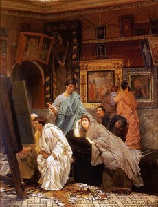 A Collection Of Pictures At The Time Of Augustus — Lourens Alma Tadema, Academic Realism