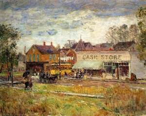 Ende Der Straßenbahnlinie, Oak Park, Illinois — Frederick Childe Hassam