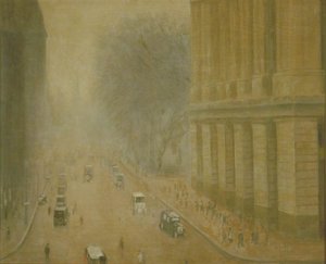 A Busy Street Scene — Arthur Segal