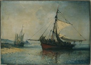 Les voiliers à marée basse