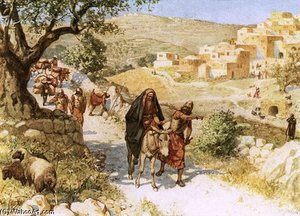 David, Fleeing From Jerusalem — William Brassey Hole