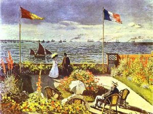 Terrace At Saint-adresse — Claude Monet, Impressionism