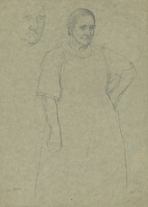 Study Of An Old Woman ('mrs Clarke') For 'the English People — Sir George Clausen
