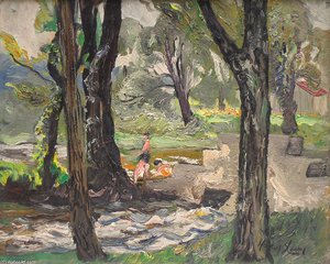 The Old Swimming Hole — Richard Hayley Lever