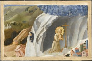 San Benito En Éxtasis En El Desierto — Fra Angelico