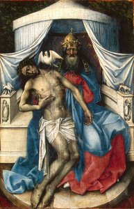 Heilige Dreifaltigkeit — Robert Campin (meister Von Flémalle), Frühniederländische Malerei