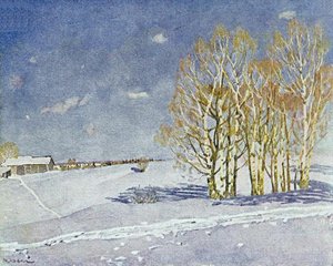 The Blue Winter Day — Konstantin Yuon