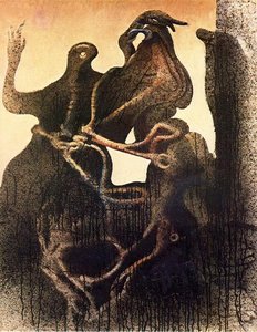 Birth Of Zoomorph Couple — Max Ernst, Surrealist Expression