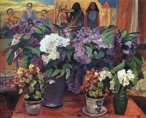 Flowers In The Workshop — Martiros Sarian