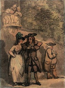 A scene from charles dibdin comic opera's 'the quaker'
