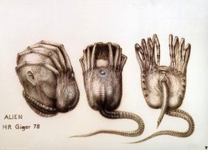 Hr Giger Facehugger Iv — H.r. Giger