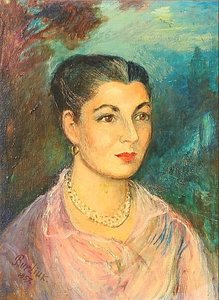 Portrait Of Naomi Harris Saffer — David Davidovich Burliuk