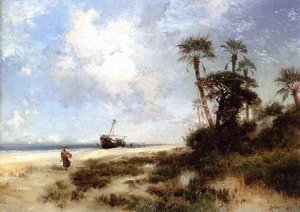 Fort George Island — Thomas Moran