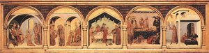 Altar Of St Louis Of Toulouse. Predella — Simone Martini, International Gothic