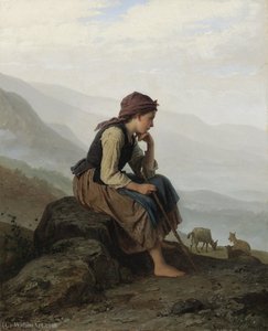 The Little Goat Herder — Meyer Georg Von Bremen (johann Georg Meyer)