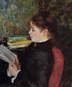 The Reader 1 — Pierre-auguste Renoir, Impressionist Style