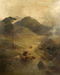 Landscape with Highland Cattle