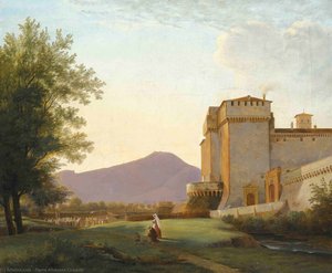 A View Of The Abbey Of Grottaferrata — Pierre Athanase Chauvin