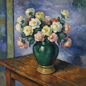 Eternal Bloom In Verdant Structure: A Singular Study In Light And Form