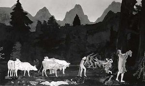 Pastoral Dells And Peaks, (painting) — Arthur B. Davies
