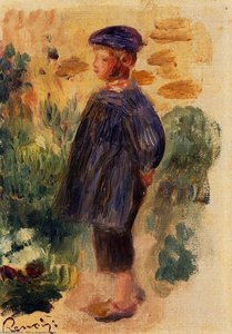 Portrait Of A Kid In A Beret — Pierre-auguste Renoir, Impressionism
