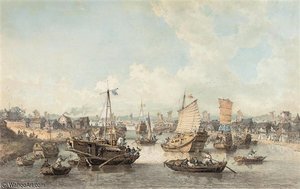 Lord Macartney's Embassy Entering The Hwang-ho River — William Bill Alexander