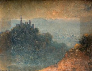 Castle Ruins In Mist — Joseph Alfonso Toft
