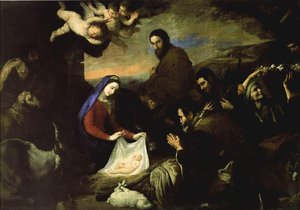 Adoration Of The Shepards — Jusepe De Ribera