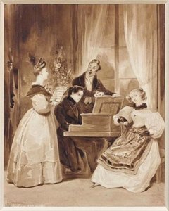 La Réunion Musicale — Achille Jacques Jean Marie Devéria