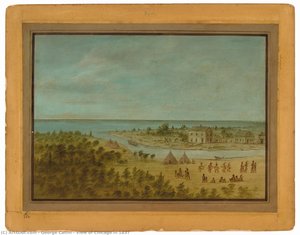 View Of Chicago In 1837 — George Catlin